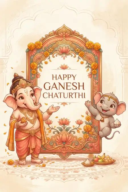 happy ganesh chaturthi 2026 greeting background - Ganesh