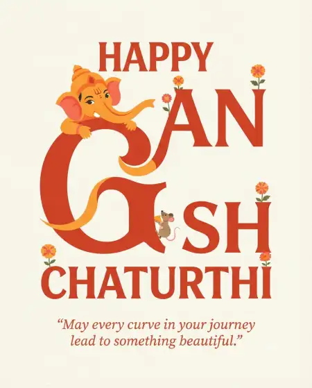 happy ganesh chaturthi 2026 greeting card - Ganesh