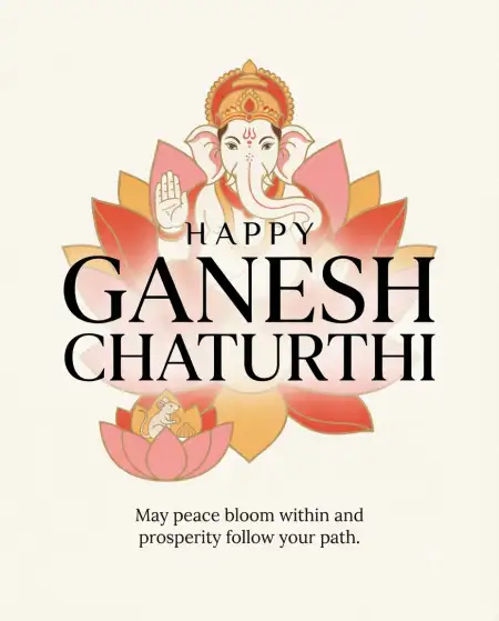 happy ganesh chaturthi 2026 greeting png - Ganesh
