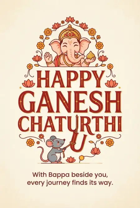 happy ganesh chaturthi 2026 invitation template - Ganesh