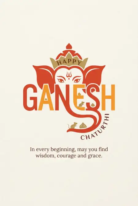 happy ganesh chaturthi 2026 logo png - Ganesh