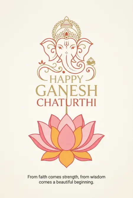 happy ganesh chaturthi 2026 vector design