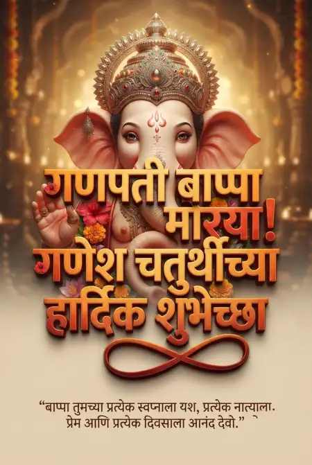 happy ganesh chaturthi facebook post marathi