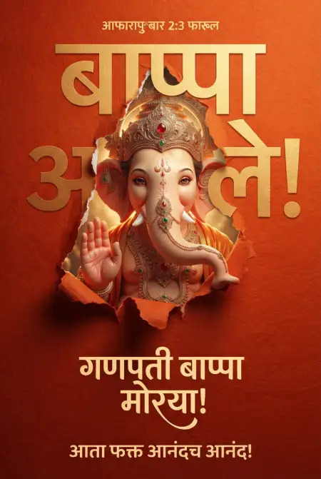 happy ganesh chaturthi facebook wishes marathi