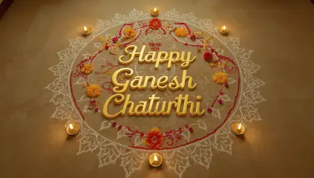 Happy Ganesh Chaturthi Greeting Card Online - Free Greeting Card Download