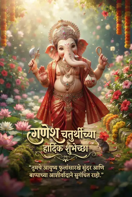 happy ganesh chaturthi instagram post marathi