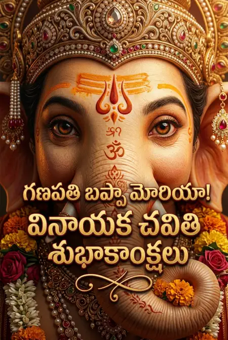 happy ganesh chaturthi instagram post telugu - Ganesh