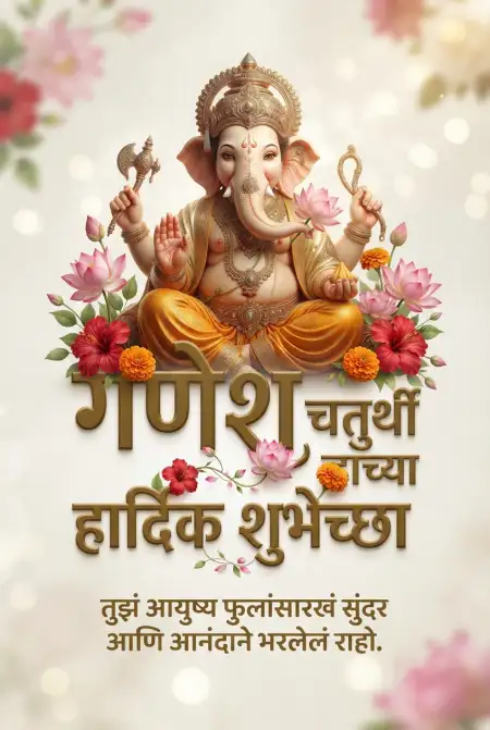 happy ganesh chaturthi marathi wishes images free download
