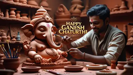 Happy Ganesh Chaturthi Photo Editing Background - Free Photo Download