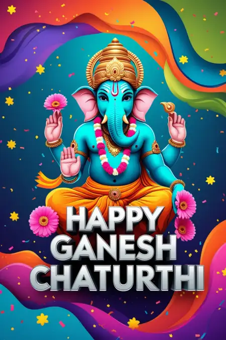 Happy Ganesh Chaturthi Poster Design Background - Free Poster Design Download