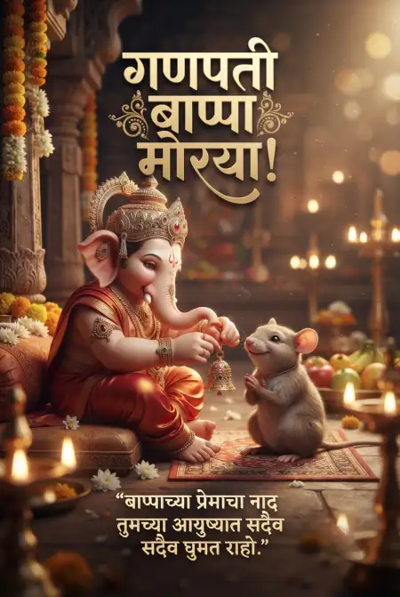 happy ganesh chaturthi viral images marathi