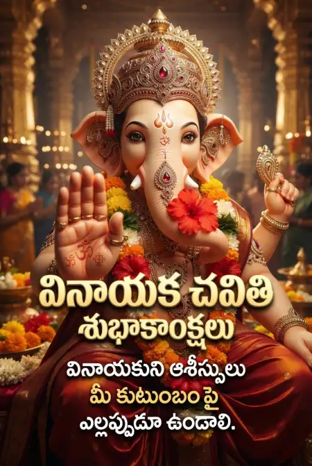 happy ganesh chaturthi viral images telugu - Ganesh
