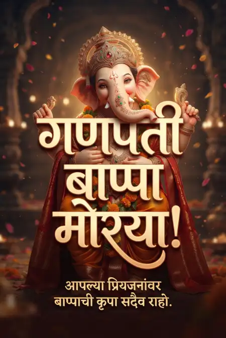 happy ganesh chaturthi viral post marathi