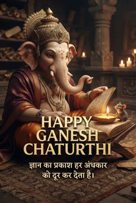 happy ganesh chaturthi whatsapp status in hindi - Ganesh Chaturthi Wishes In Hindi