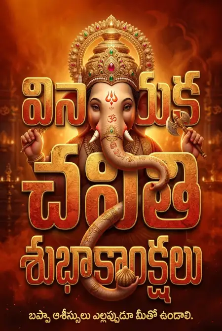 happy ganesh chaturthi wishes in telugu images - Ganesh