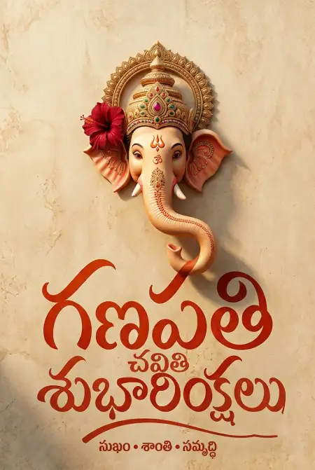 happy ganesh chaturthi wishes in telugu - Ganesh