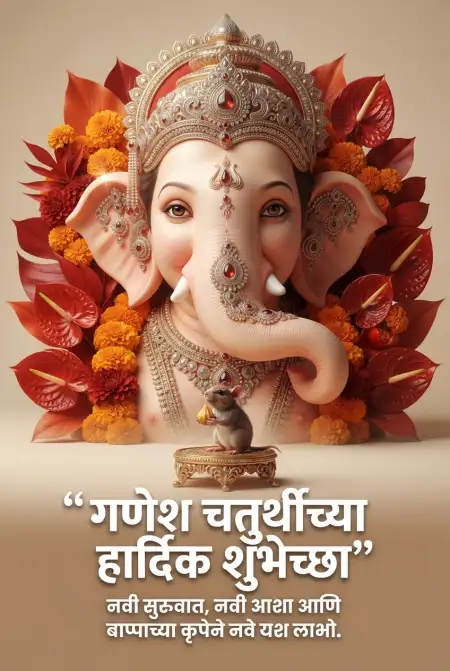 happy ganpati wishes in marathi