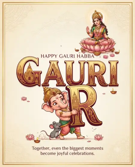 happy gauri habba 2026 images - Happy Gauri Habba Wishes 2026