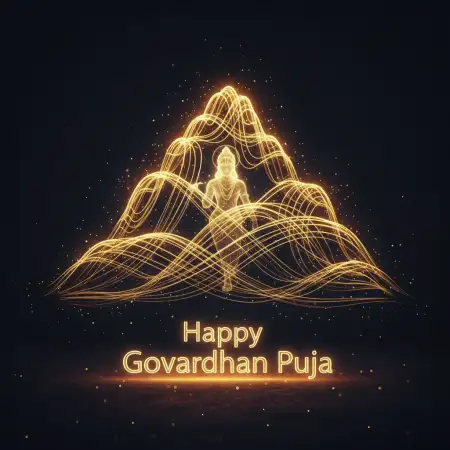 Happy Govardhan Puja Greetings Card With Name Edit Online - Free Happy Govardhan Puja Download