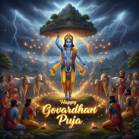 Happy Govardhan Puja Quotes And Blessings For Whatsapp - Free Happy Govardhan Puja Download