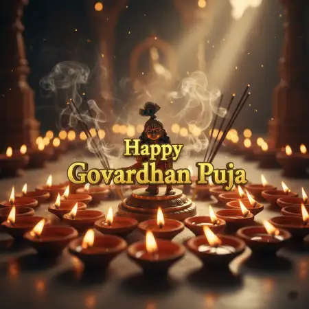 Happy Govardhan Puja Quotes In English For Whatsapp Status - Free Happy Govardhan Puja Download