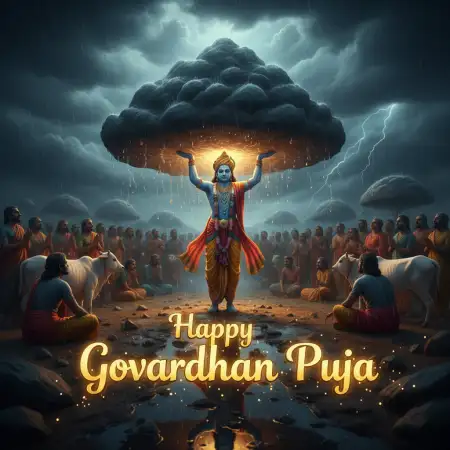 Happy Govardhan Puja Video Background Free For Editing - Free Happy Govardhan Puja Download