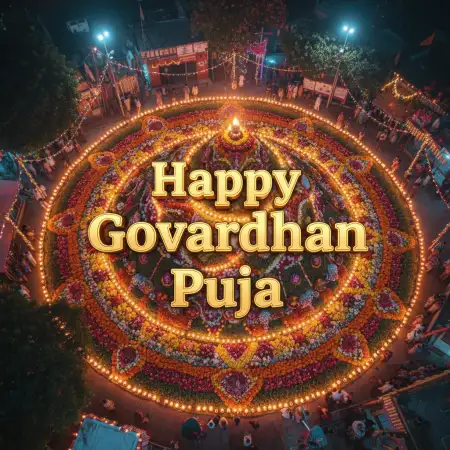 Happy Govardhan Puja Wishes And Greetings For Office Employees - Free Happy Govardhan Puja Download