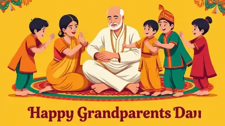 Happy Grandparents Day Best Wishes With Family Photos - Free Happy Grandparents Day Download