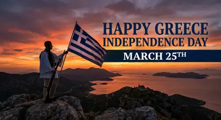 Happy Greek Independence Day Greetings - Free Happy Greece Independence Day 2026 Download