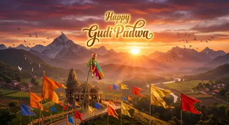 Free Happy Gudi Padwa Wishes Festive Background Images Image Download