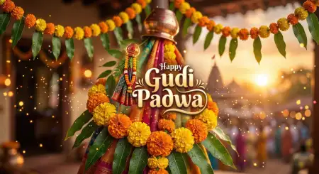 Free Happy Gudi Padwa Wishes For Social Media Image Download