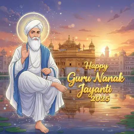 Happy Guru Nanak Jayanti 2025 Banner Background Hd - Free Happy Guru Nanak Jayanti 2025 Download