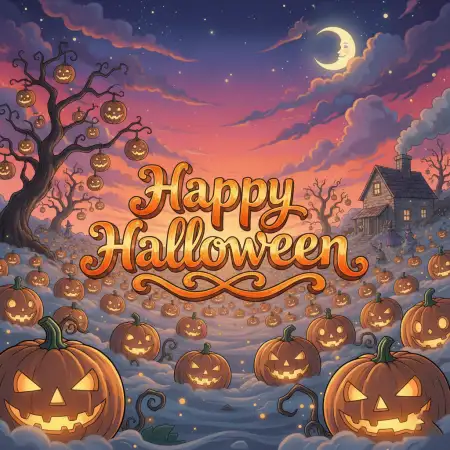 Free Happy Halloween Graveyard Night Hd Image Background Download
