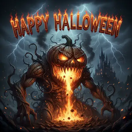 Happy Halloween Haunted House Background - Free Happy Halloween Download