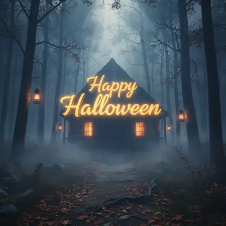 Happy Halloween Night Full Moon Background - Free Happy Halloween Download