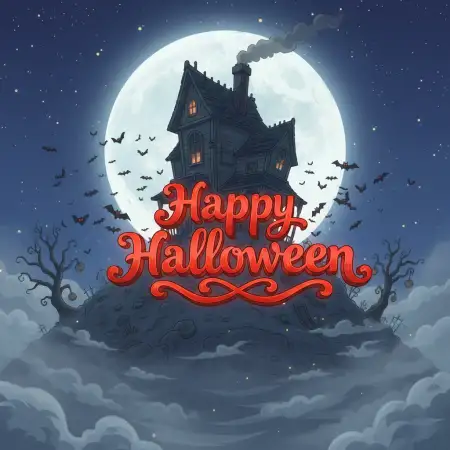 Free Happy Halloween Night Sky Wallpaper Hd Background Download