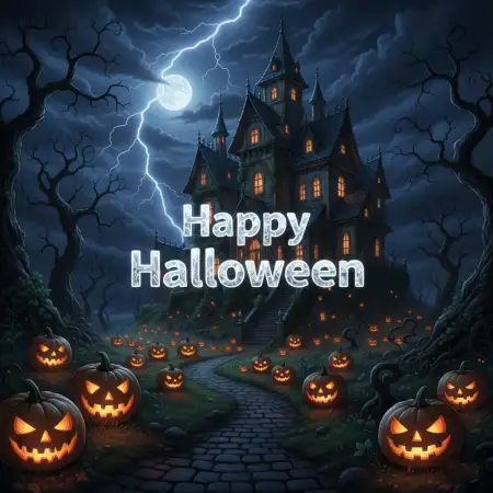 Free Happy Halloween Orange And Black Background Background Download