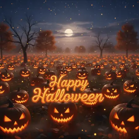 Free Happy Halloween Scary Pumpkin Face Png Background Download