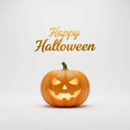 Free Happy Halloween Scary Pumpkin Vector Background Download