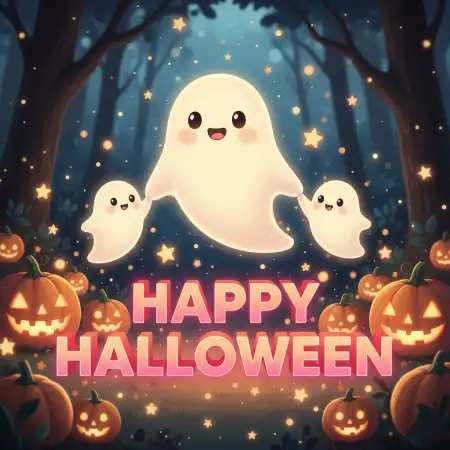 Free Happy Halloween Spooky Forest Png Background Download