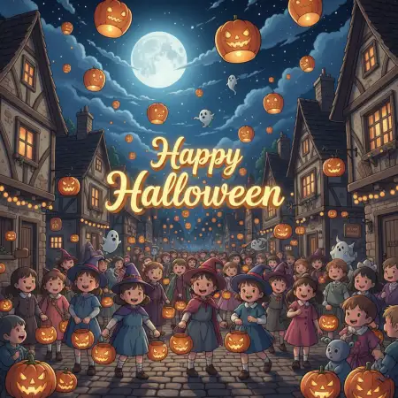 Free Happy Halloween Spooky Night Hd Wallpaper Background Download