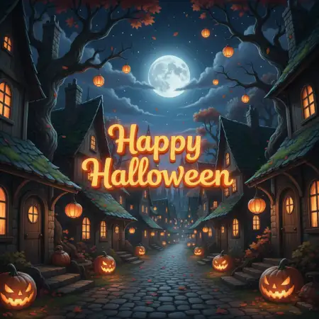 Free Happy Halloween Spooky Text Png Background Download