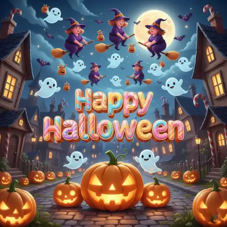 Happy Halloween Typography Design Png - Free Happy Halloween Download