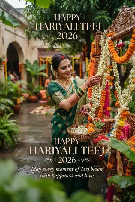 happy hariyali teej 2026 instagram wishes - Happy Hariyali Teej 2026