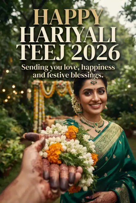 happy hariyali teej 2026 social media post - Happy Hariyali Teej 2026