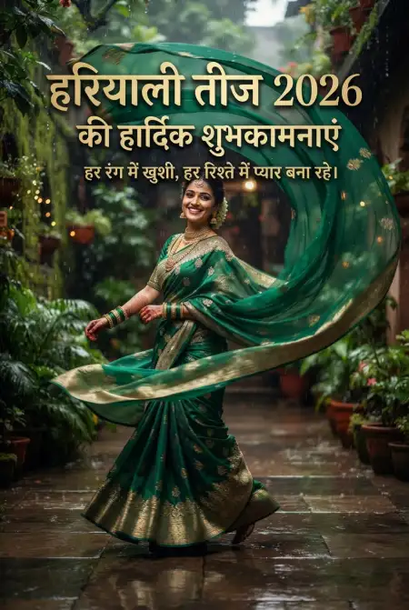happy hariyali teej 2026 whatsapp images - Happy Hariyali Teej 2026