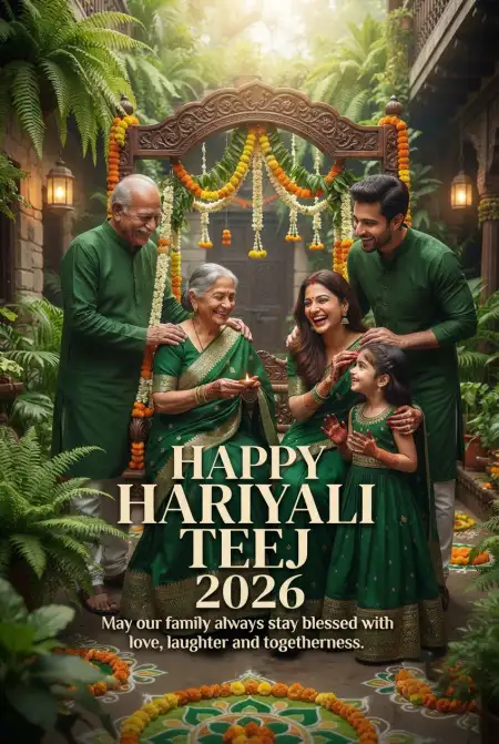 happy hariyali teej 2026 wishes for family - Happy Hariyali Teej 2026