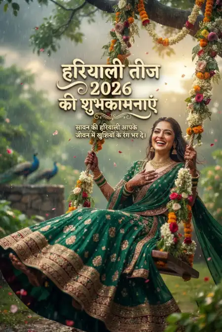 happy hariyali teej 2026 wishes images free download - Happy Hariyali Teej 2026
