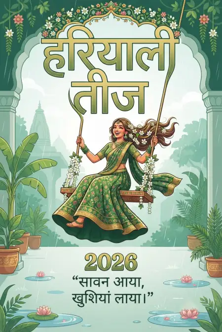 happy hariyali teej shiva parvati images 2026 - Happy Hariyali Teej 2026
