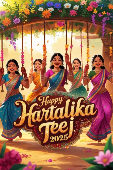 Happy Hartalika Teej 2025 Goddess Parvati Images - Free Happy Hartalika Teej 2025 Download